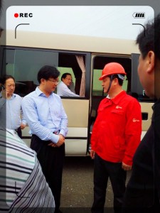 潛江市紫月路西延道路工程施工，市領導親臨現場視察、指導工作